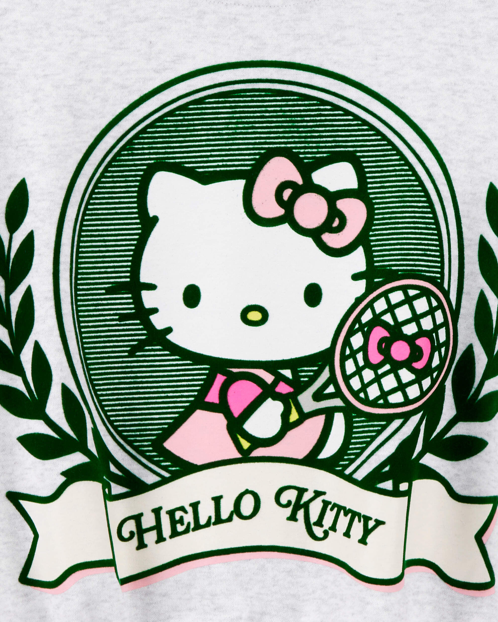 Girls Hello Kitty® Long-Sleeve Pullover Sweatshirt - Grey