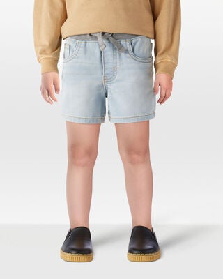 Product image 2 of Toddler Pull-On Denim Shorts - Light Blue Wash