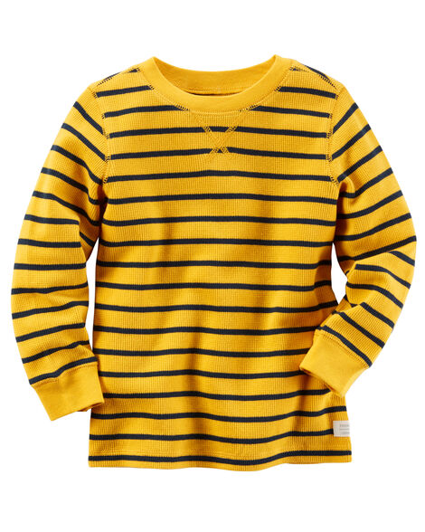 Long-Sleeve Striped Thermal Tee | Carters.com