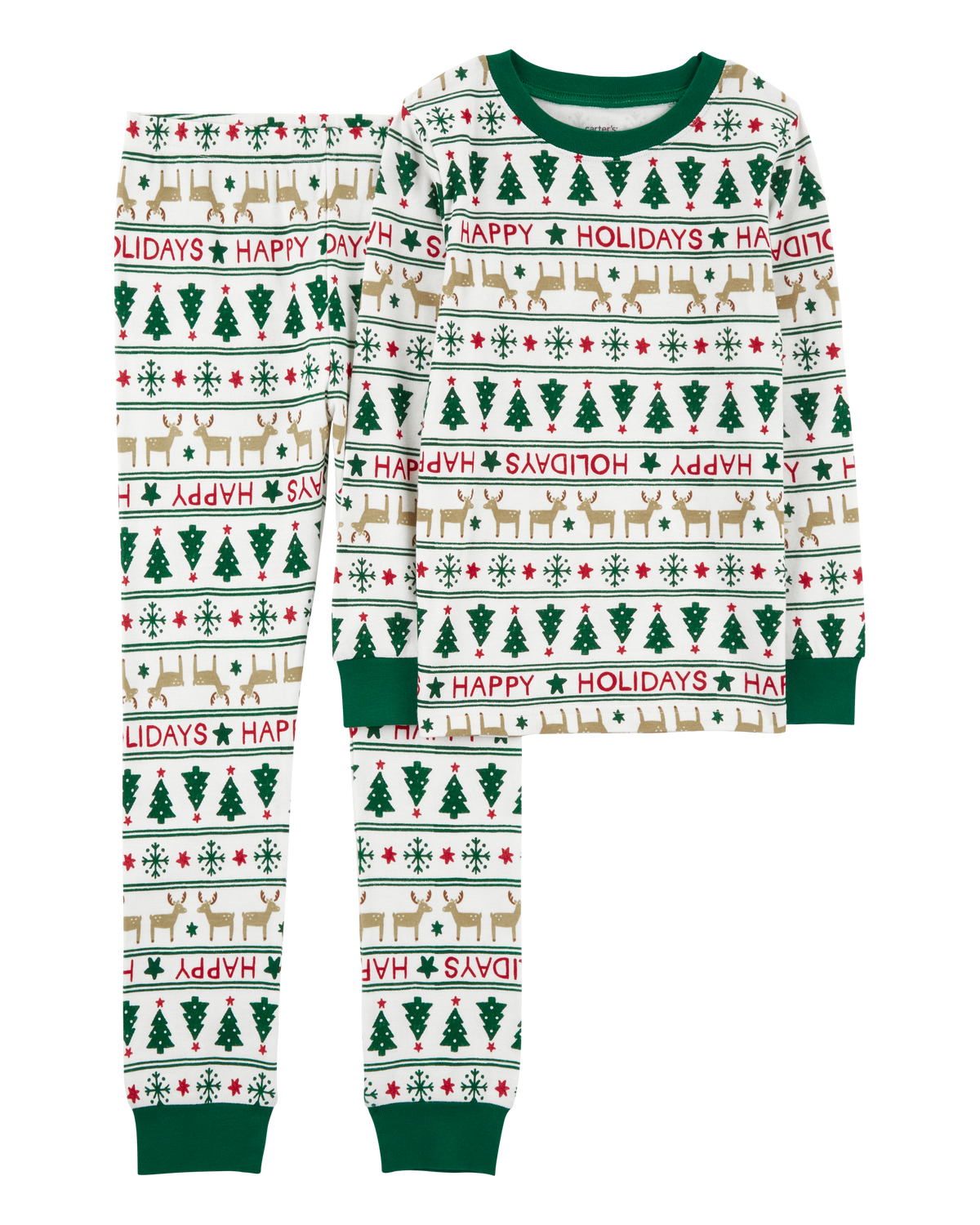 Kid 2 Piece Fair Isle 100 Snug Fit Cotton Pajamas Carter s Carter s