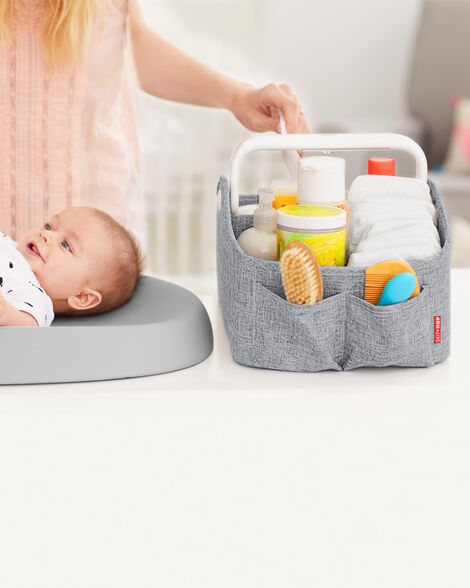 Product image 4 of Nursery Style Light-Up Diaper Caddy - Heather Grey