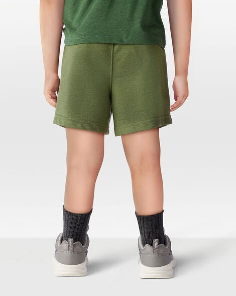  Product image 3 of Toddler Pull-On French Terry Shorts - Green