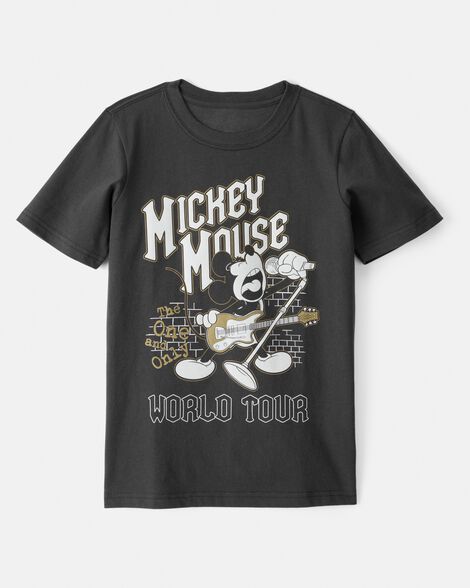 boys disney© mickey mouse short-sleeve graphic tee - black