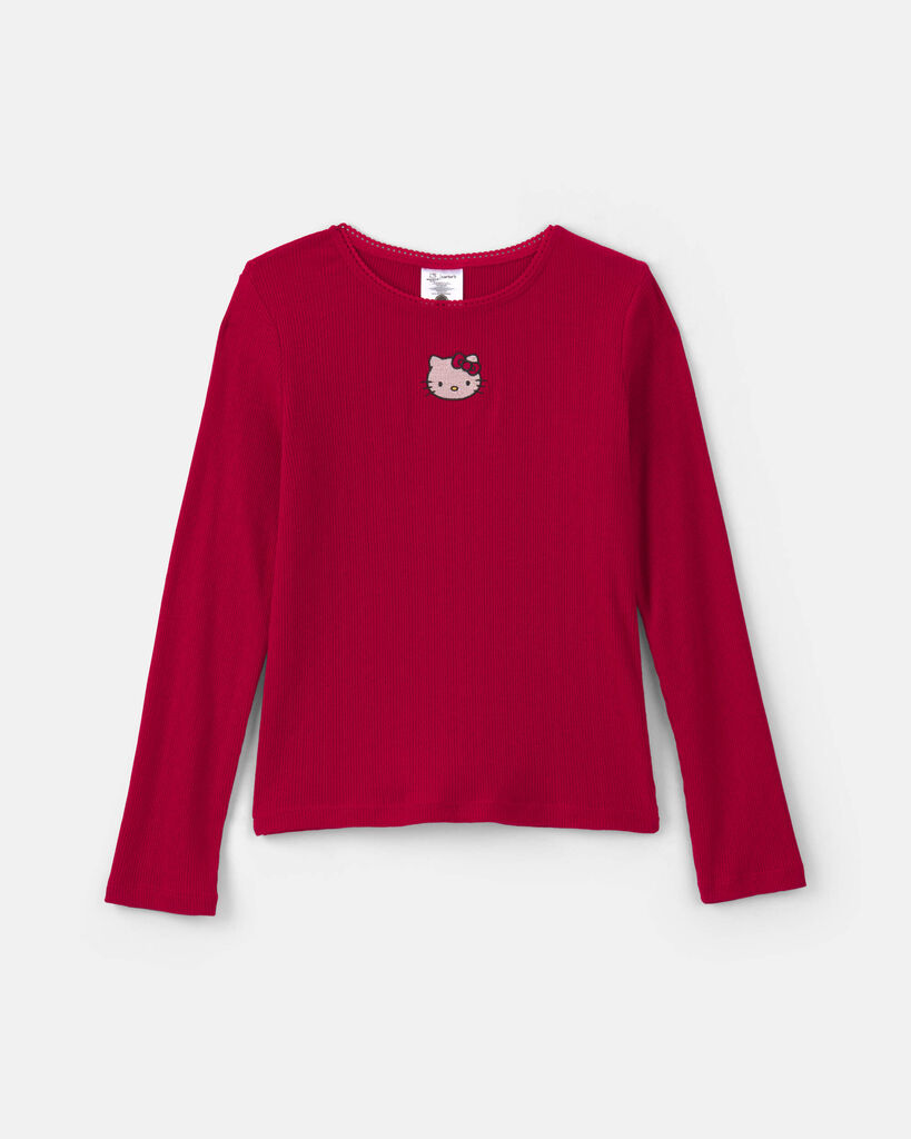 Carter's girls hello kitty® heart long-sleeve top 10 Red