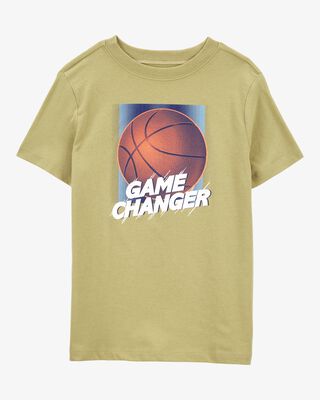 Product image 1 of Kid Game Changer Short-Sleeve Basketball Graphic Tee - Gold