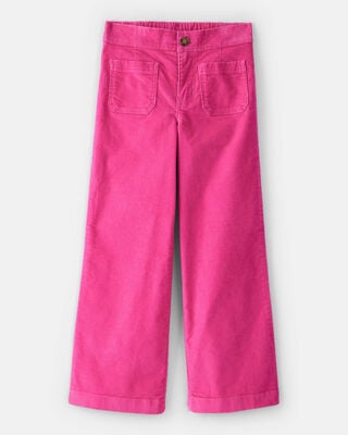 Girls Western Corduroy Flare Pants - Brown