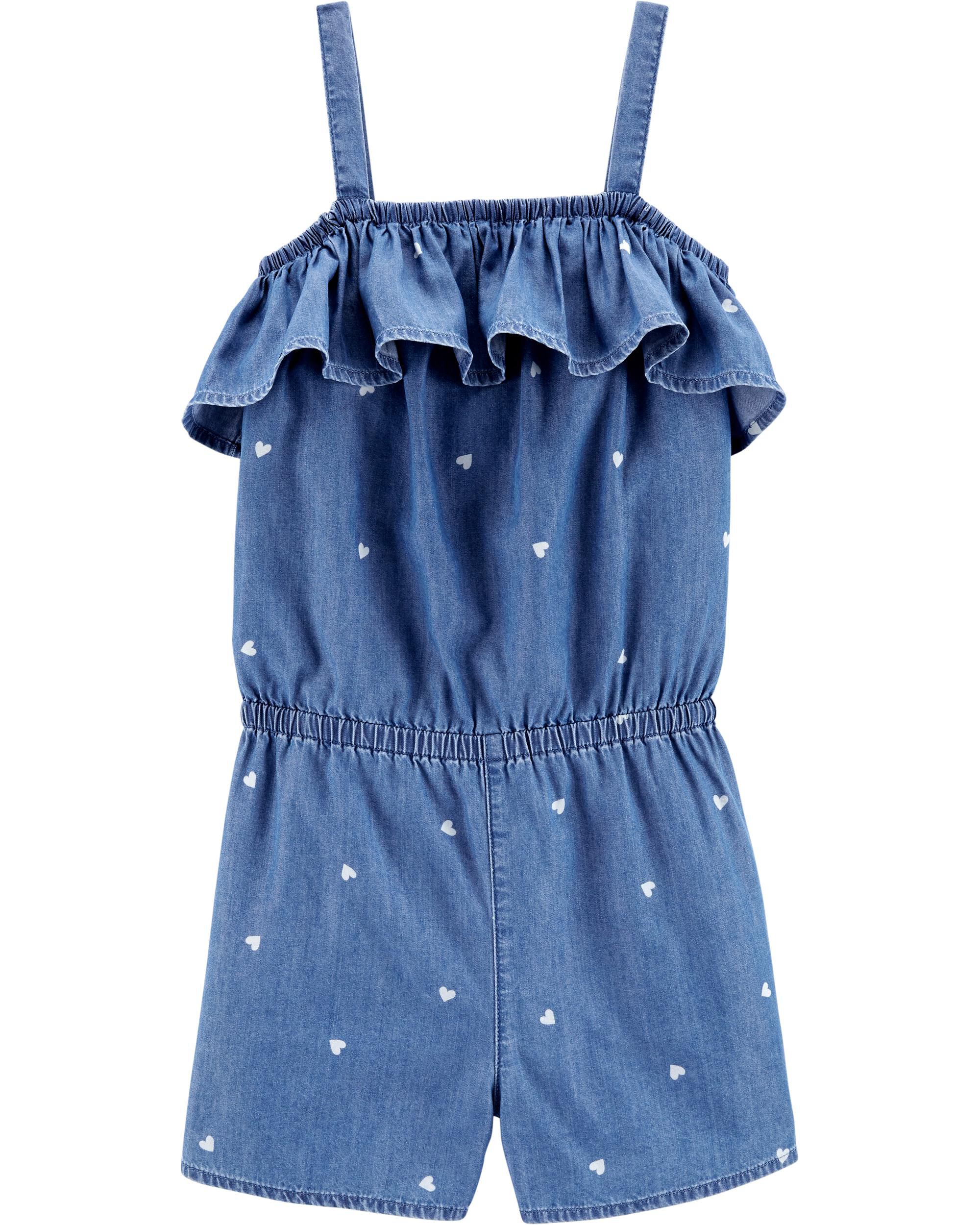 *CLEARANCE* Ruffle Denim Romper