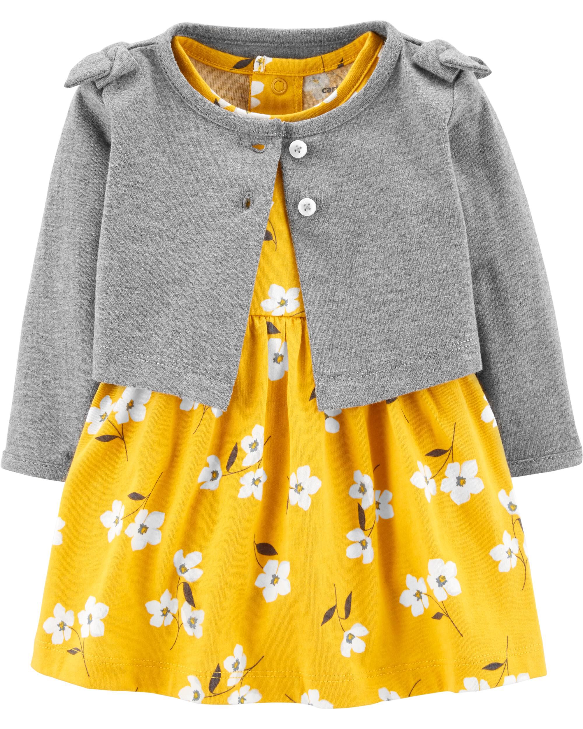 carters yellow floral dress