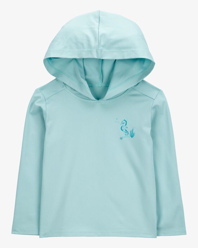Product image 1 of Toddler UPF 50+ Sun Protection Seahorse Moisture Wicking Active Pullover - Blue