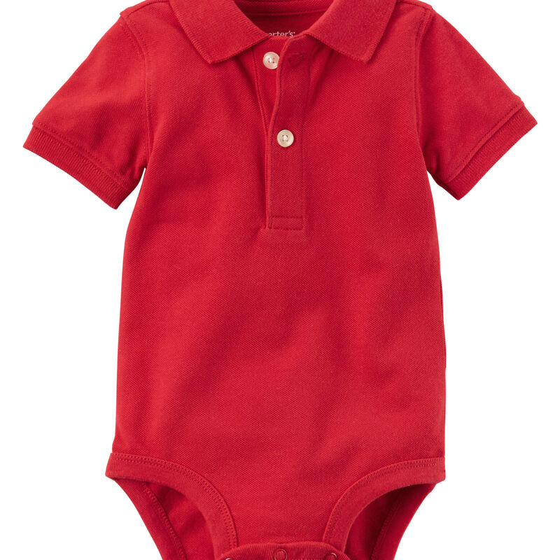 Piqué Polo Bodysuit | carters.com