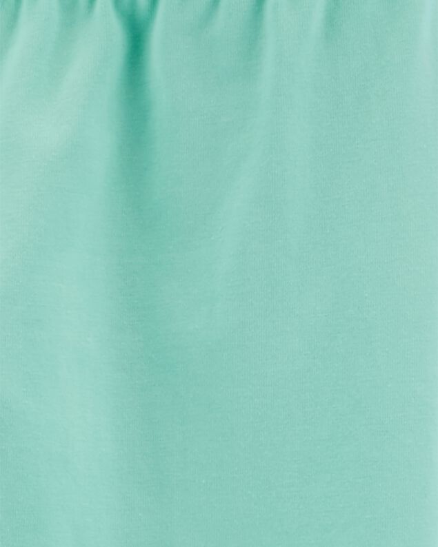 Product image 2 of Kid 2-Pack Turquoise & Purple Cotton Stretch Leggings