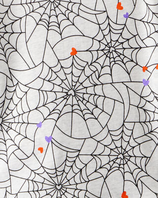 Product image 2 of Toddler Halloween Spiderwebs Long-Sleeve Tee - White/Black