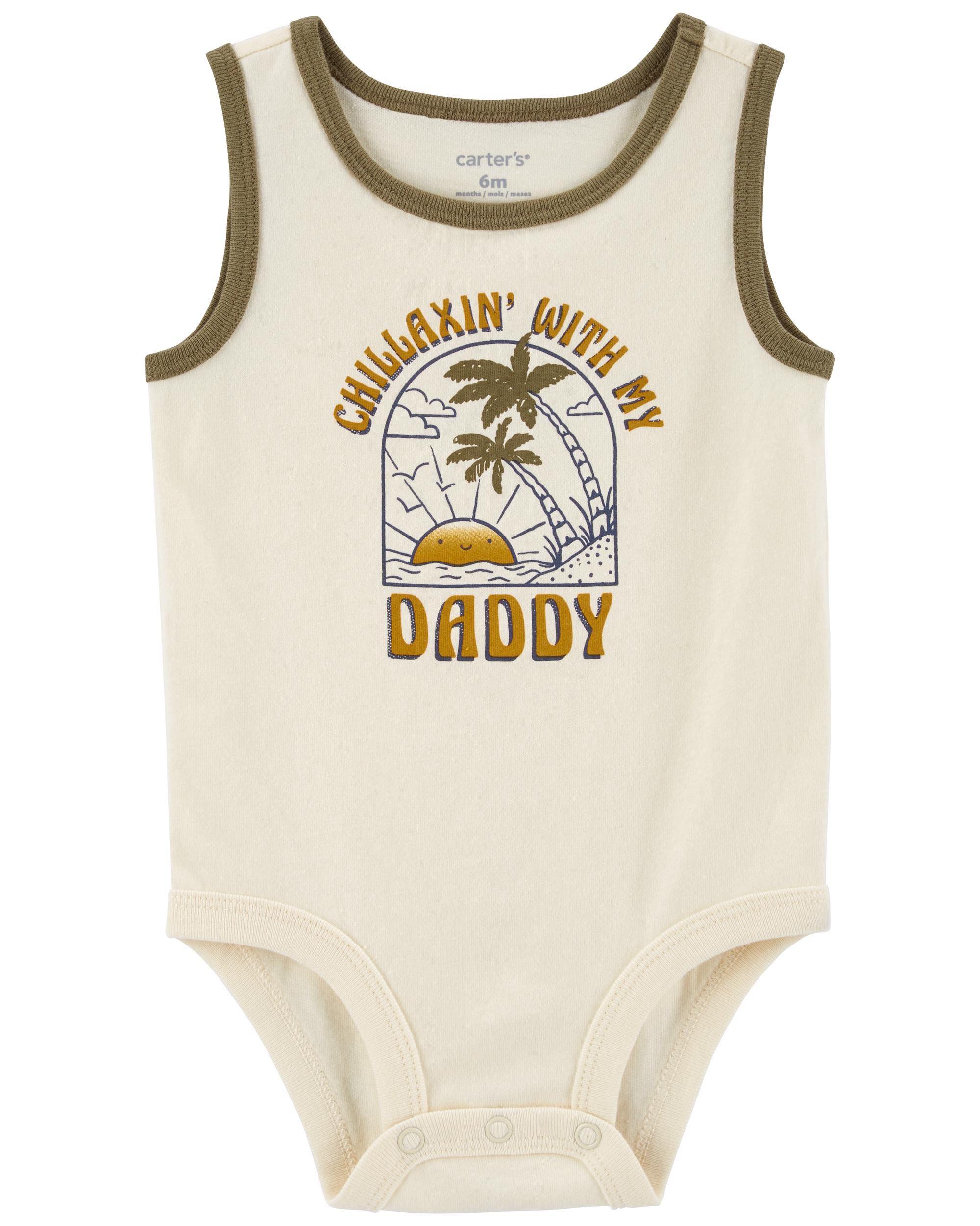 【期間限定！最安値挑戦】 Baby Chillaxin' Bodysuit Tank Tropical Dad My With ストラップ