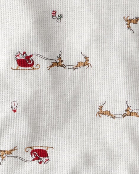 Toddler Barn Print PurelySoft 2-Piece Pajamas - Ivory