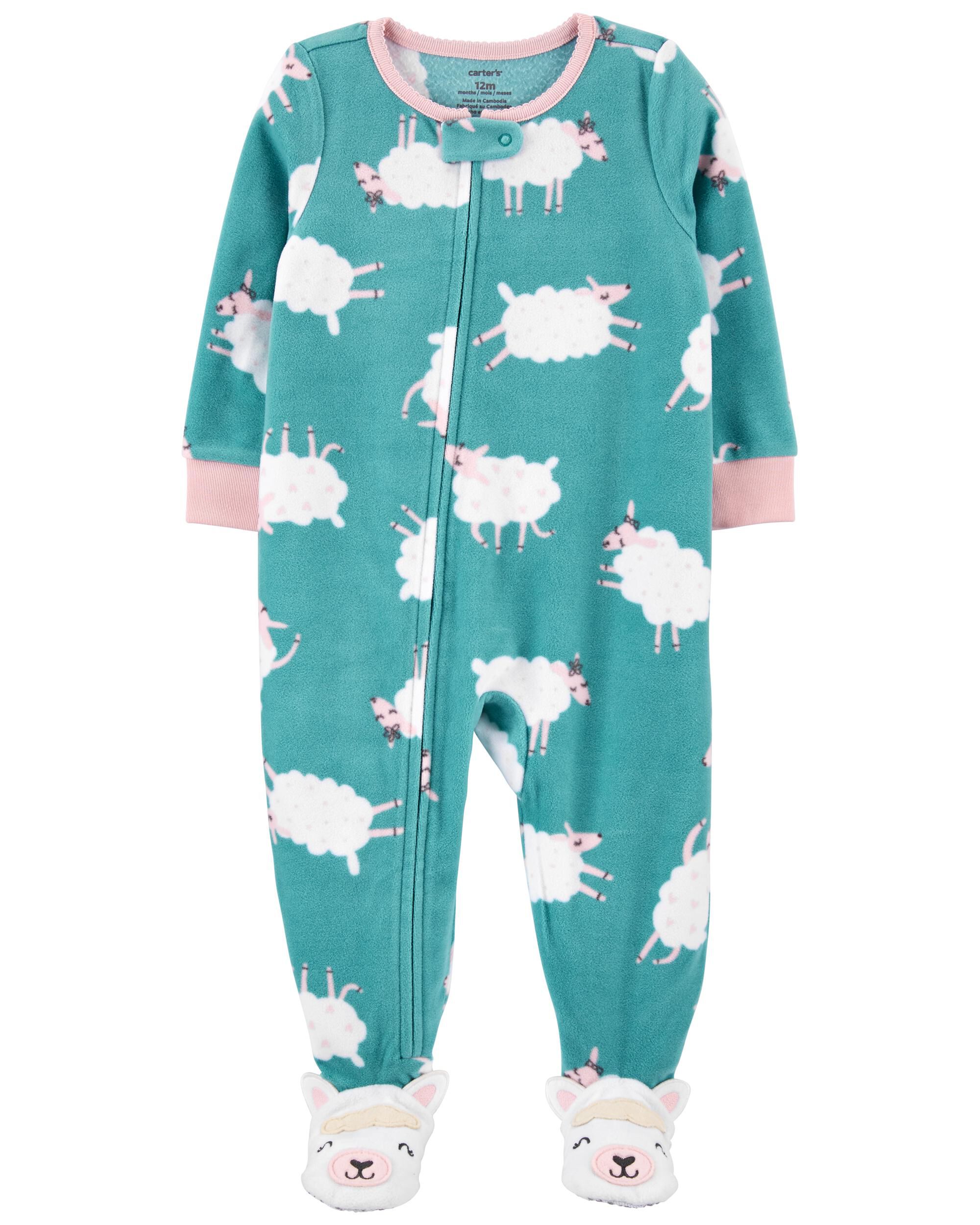 carters fleece footie pajamas