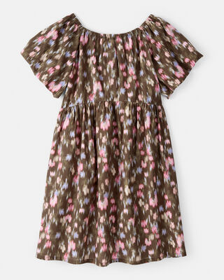 Product image 2 of Girls Floral Cotton Short-Sleeve Dress