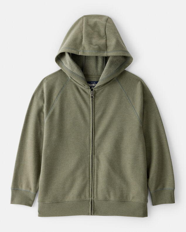 OshKosh Kid Boy Green Acid Wash Print Hoodie