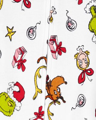 Product image 2 of Baby 1-Piece Christmas Grinch 100%  Cotton Footie Pajamas