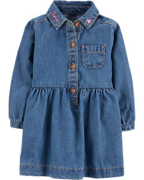 baby blue jean dress