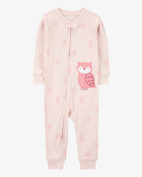  Product image 1 of Baby 1-Piece Owl Print 100% Snug Fit Cotton Footless Pajamas