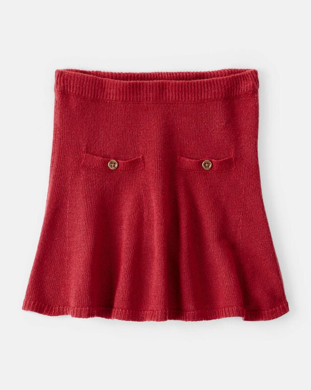 Product image 1 of Girls Sweater-Knit Skirt - Red