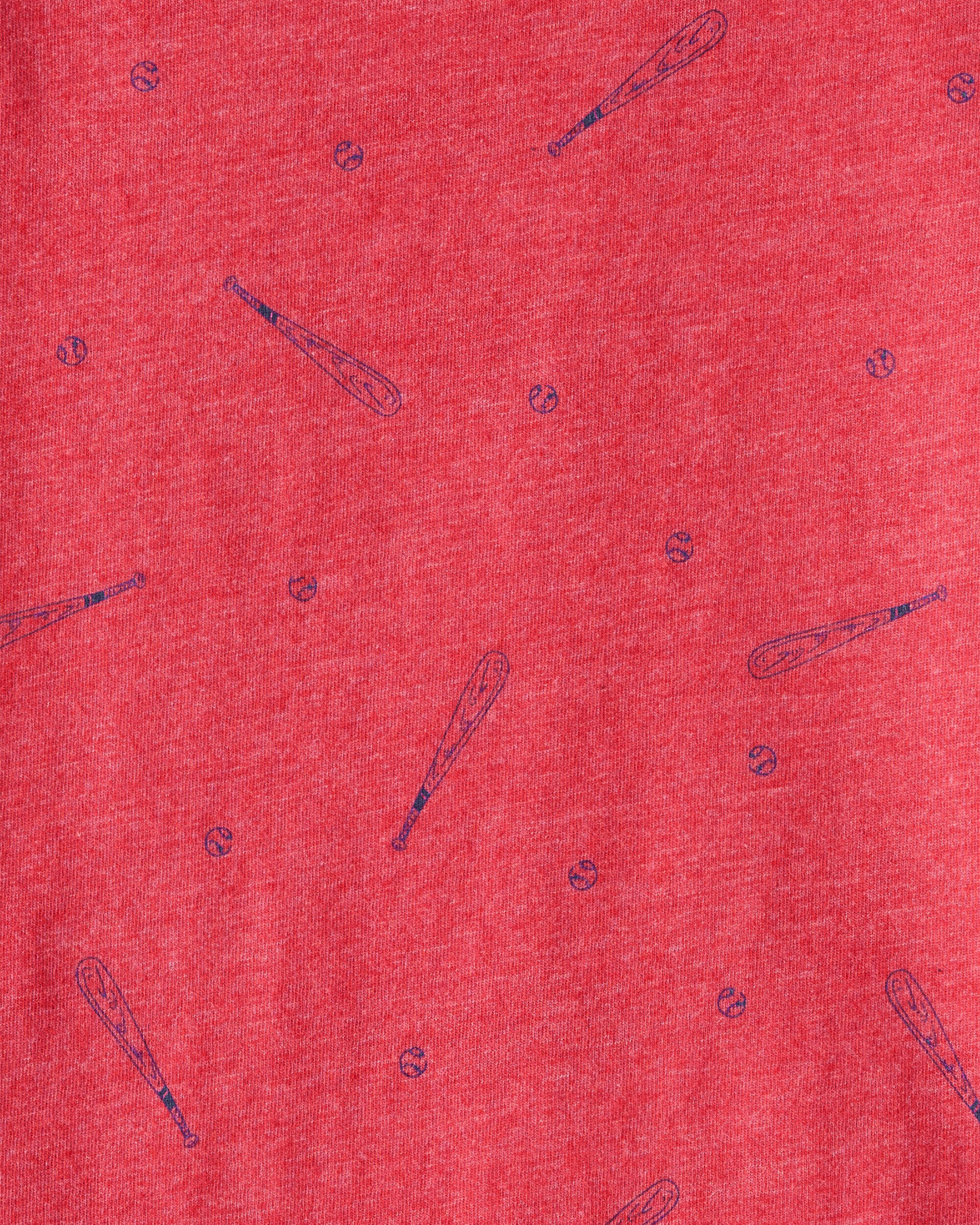 Toddler Boy Baseball Print Short-Sleeve Tee - Red
