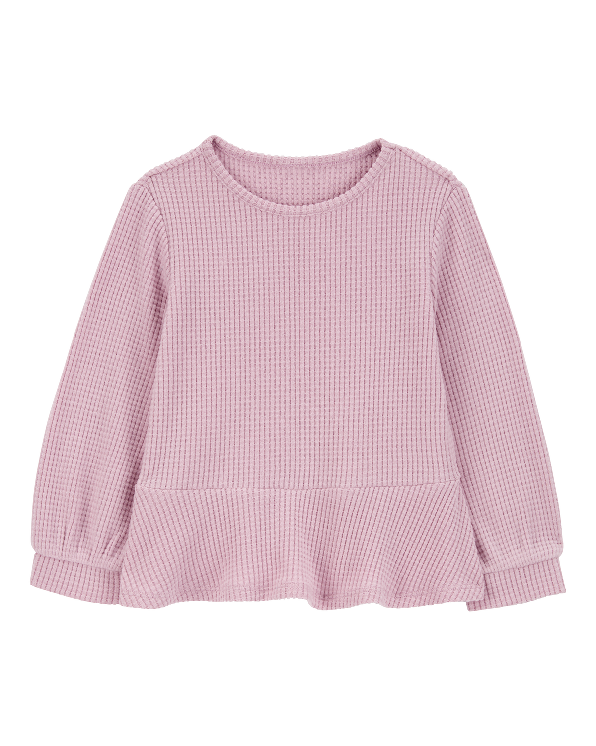 Thermal peplum top cheap