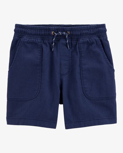  Product image 1 of Kid Pull-On Twill Shorts - Navy