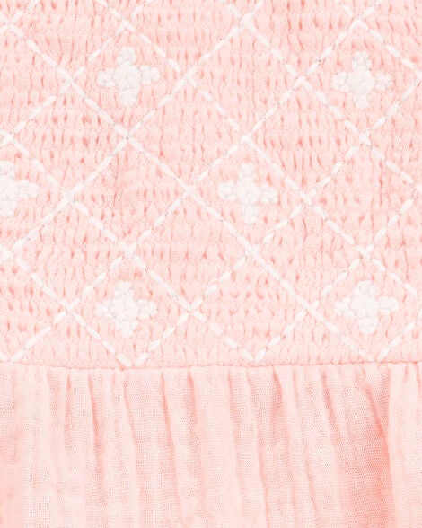  Product image 2 of Baby Cotton Gauze Jumpsuit - Pink