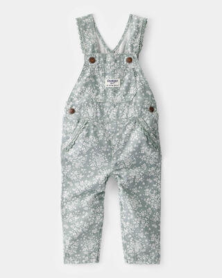 Product image 1 of Baby Floral Print Overalls - Green