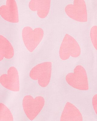 Product image 2 of Kid 4-Piece Rainbow Heart 100% Snug Fit Cotton Pajamas - Pink
