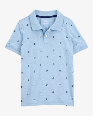 Product image 1 of Kid Anchor Polo Shirt -Blue