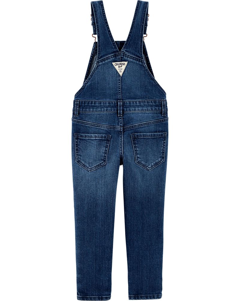 Gold Stripe Denim Overalls