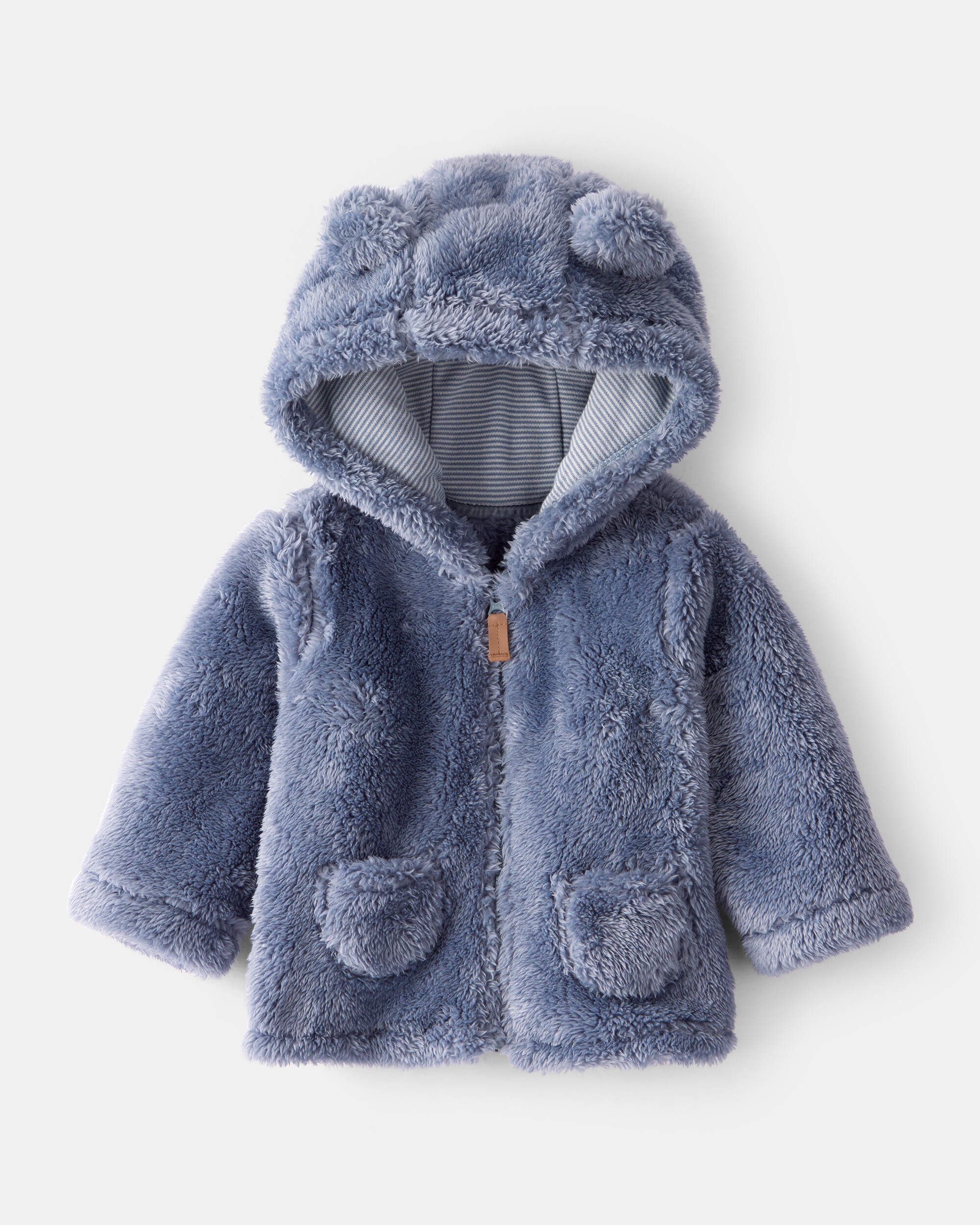 Baby Boy Sherpa Lined Long-Sleeve Sweater - Blue