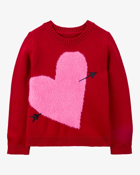 Kid Heart Sweater Red Carter's Carter's