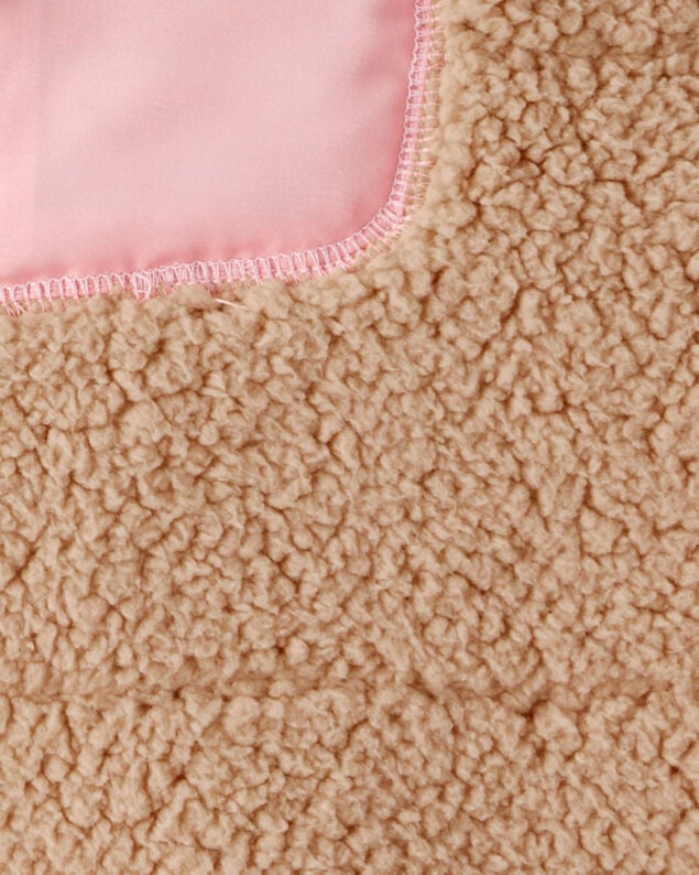 Product image 2 of Girls Sherpa Vest - Brown