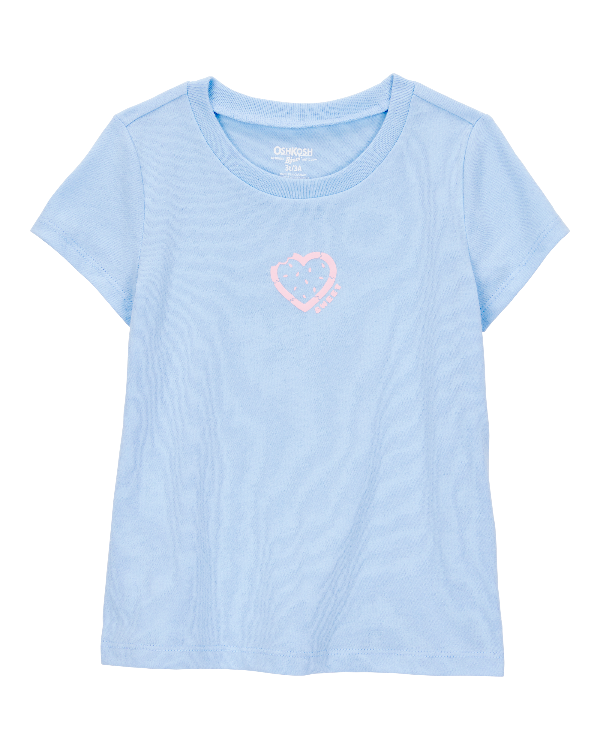 Toddler Heart Short-Sleeve Graphic Tee - Blue