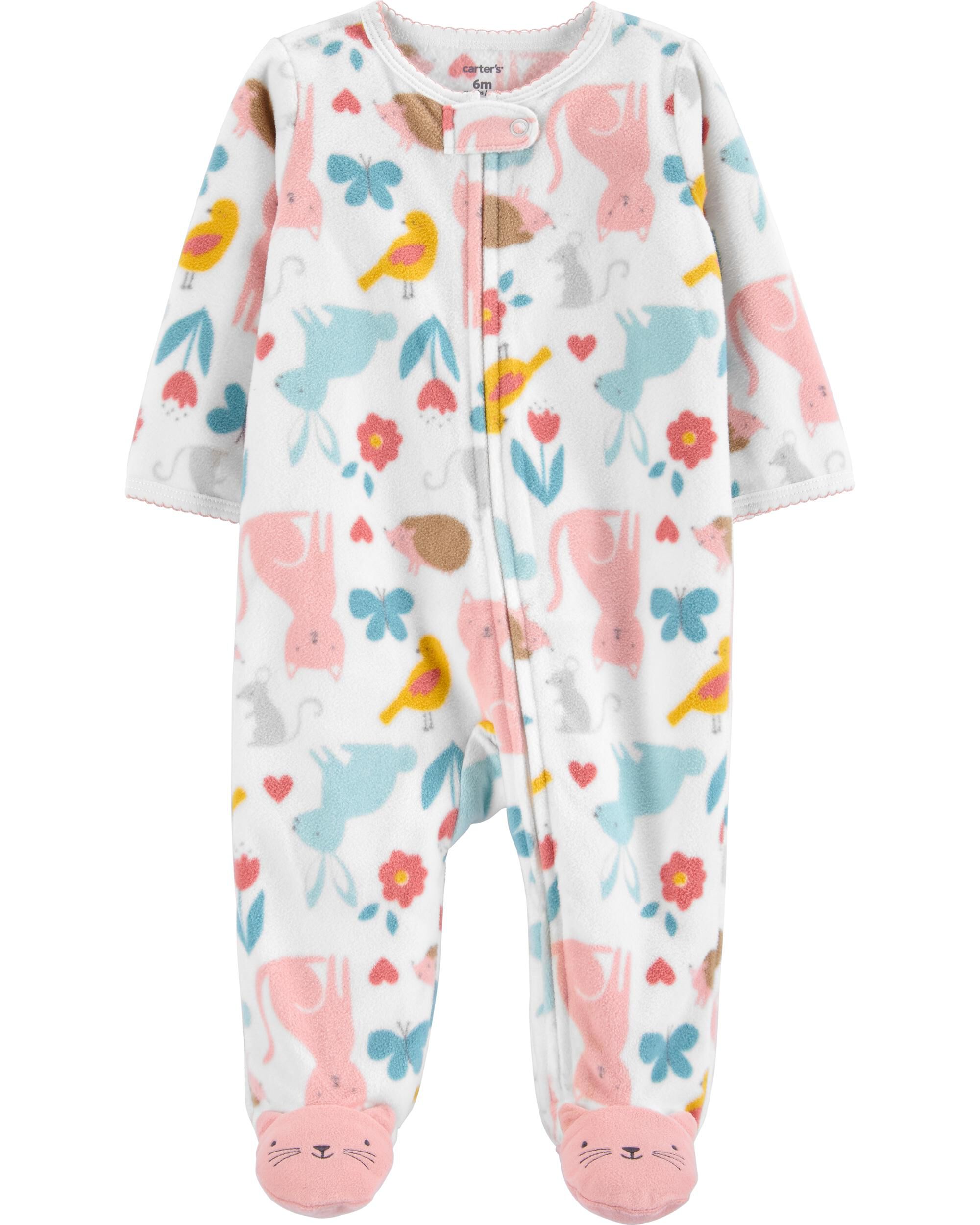 carters baby girl christmas pajamas