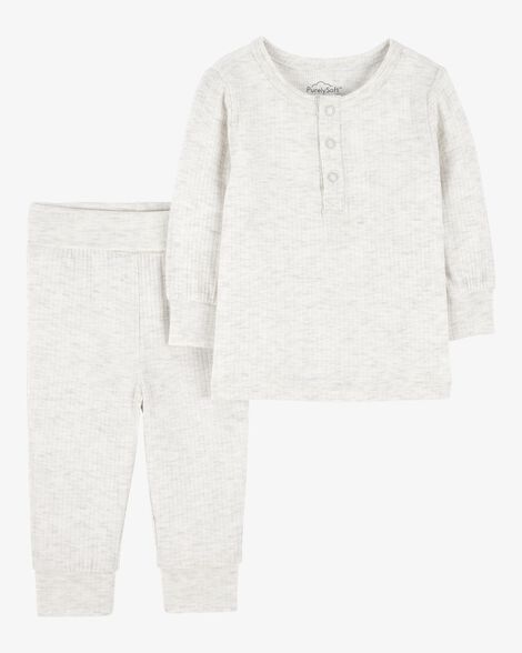 Product image 1 of Baby 2-Piece PurelySoft Outfit Set - Grey