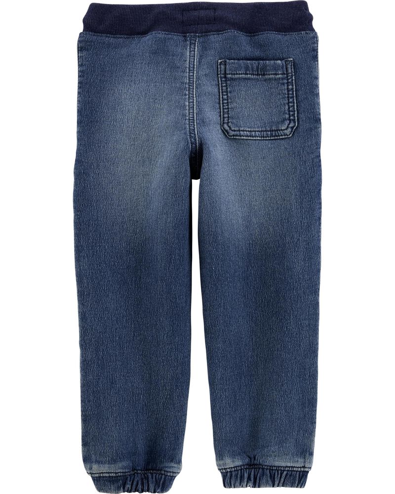 tainted denim jogger