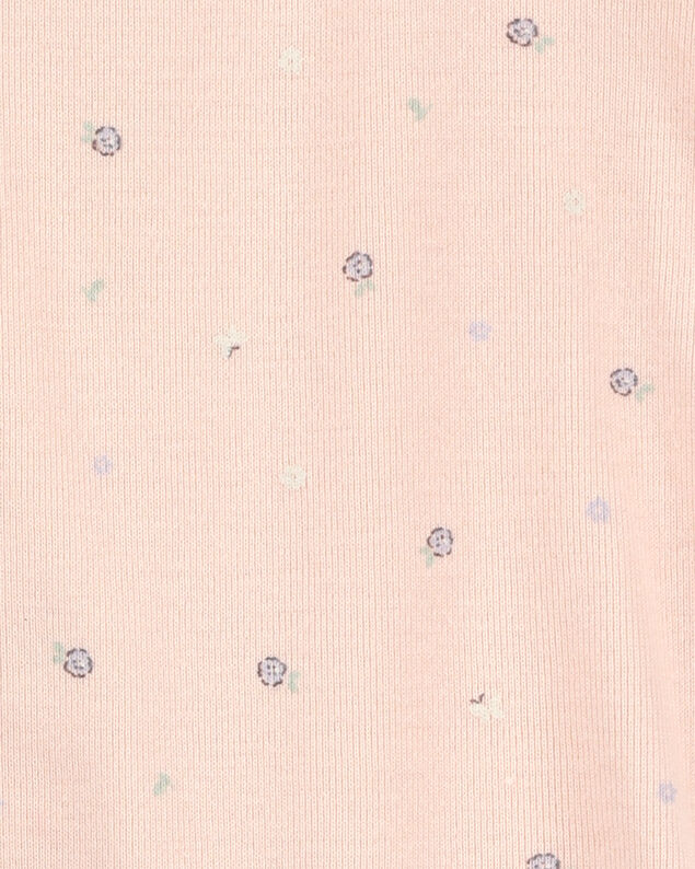 Product image 2 of Baby Girl 3-Piece Chambray Outfit Set - Chambray/Pink