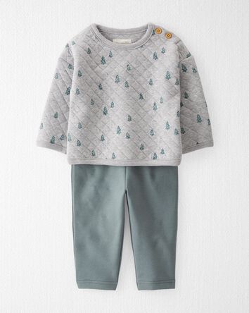 Baby 2-Piece Quilted Set Made With Organic Cotton