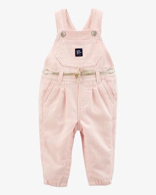Product image 1 of Baby Denim Hickory Stripe Overalls