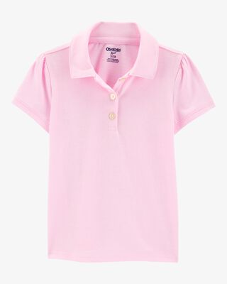 Toddler Pique Short-Sleeve Uniform Dress - Navy