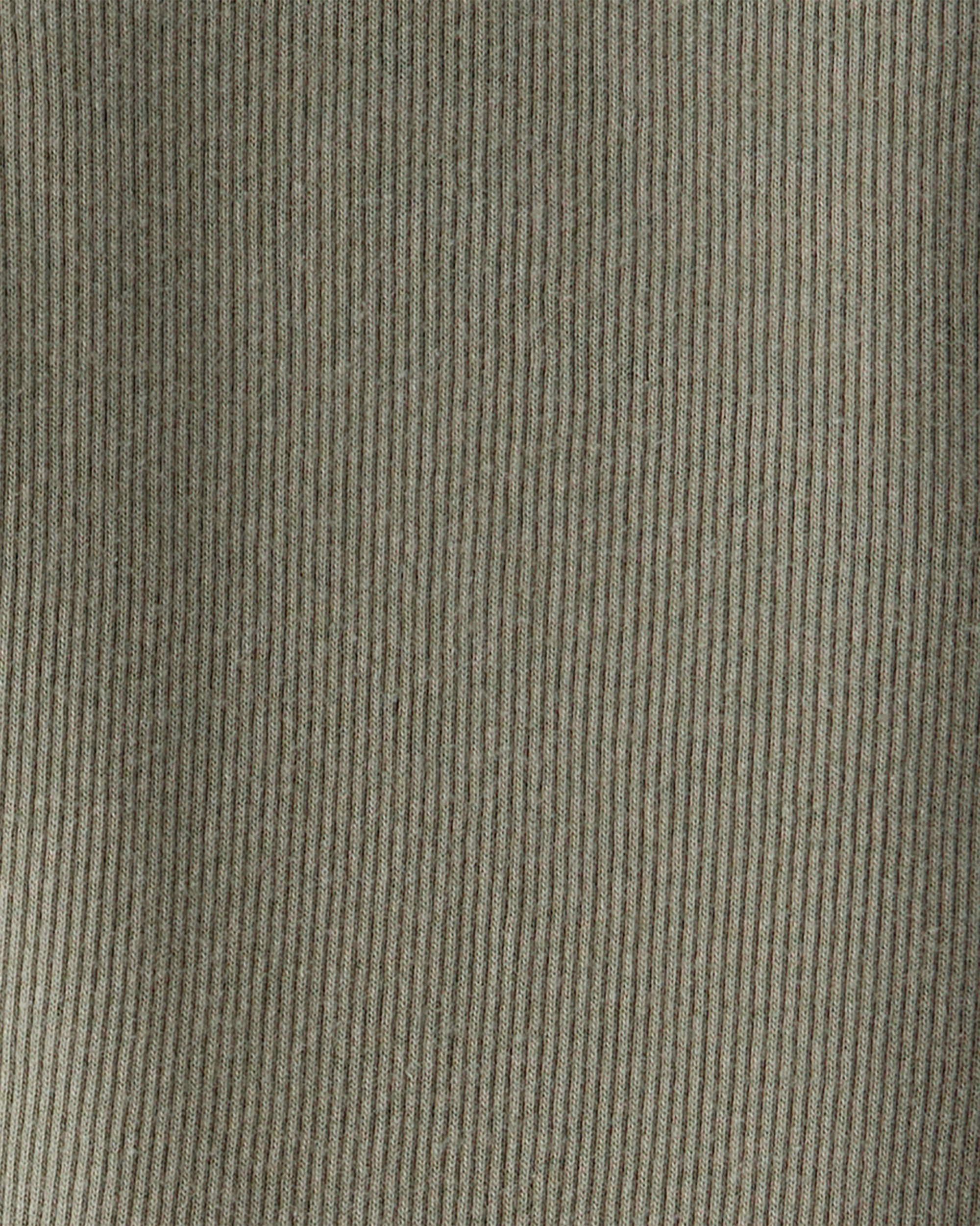 Girls Solid Cotton Ribbed Stretch Leggings - Green
