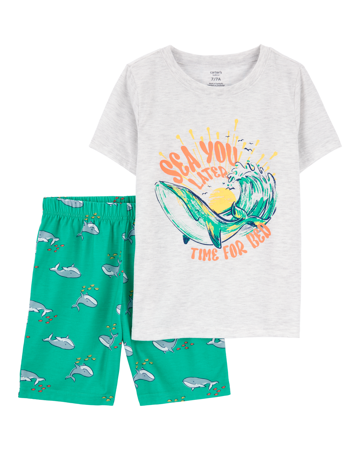 Boys 2-Piece Whale Loose Fit Pajamas - Carter's | Carter's