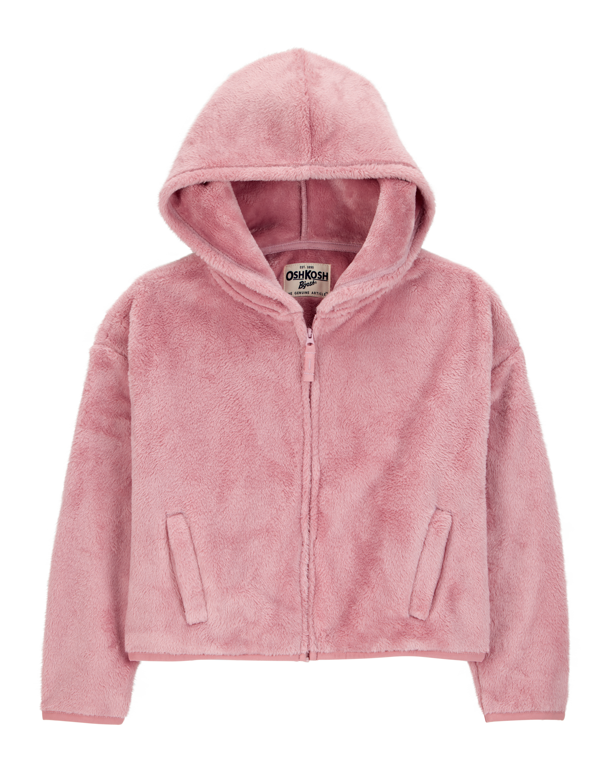 Kid Sherpa Uniform Hooded Jacket- Pink