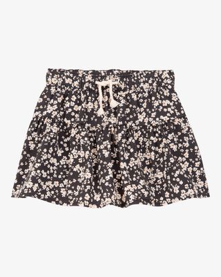 Product image 1 of Toddler Floral Linen Look-alike Drawstring Skirt