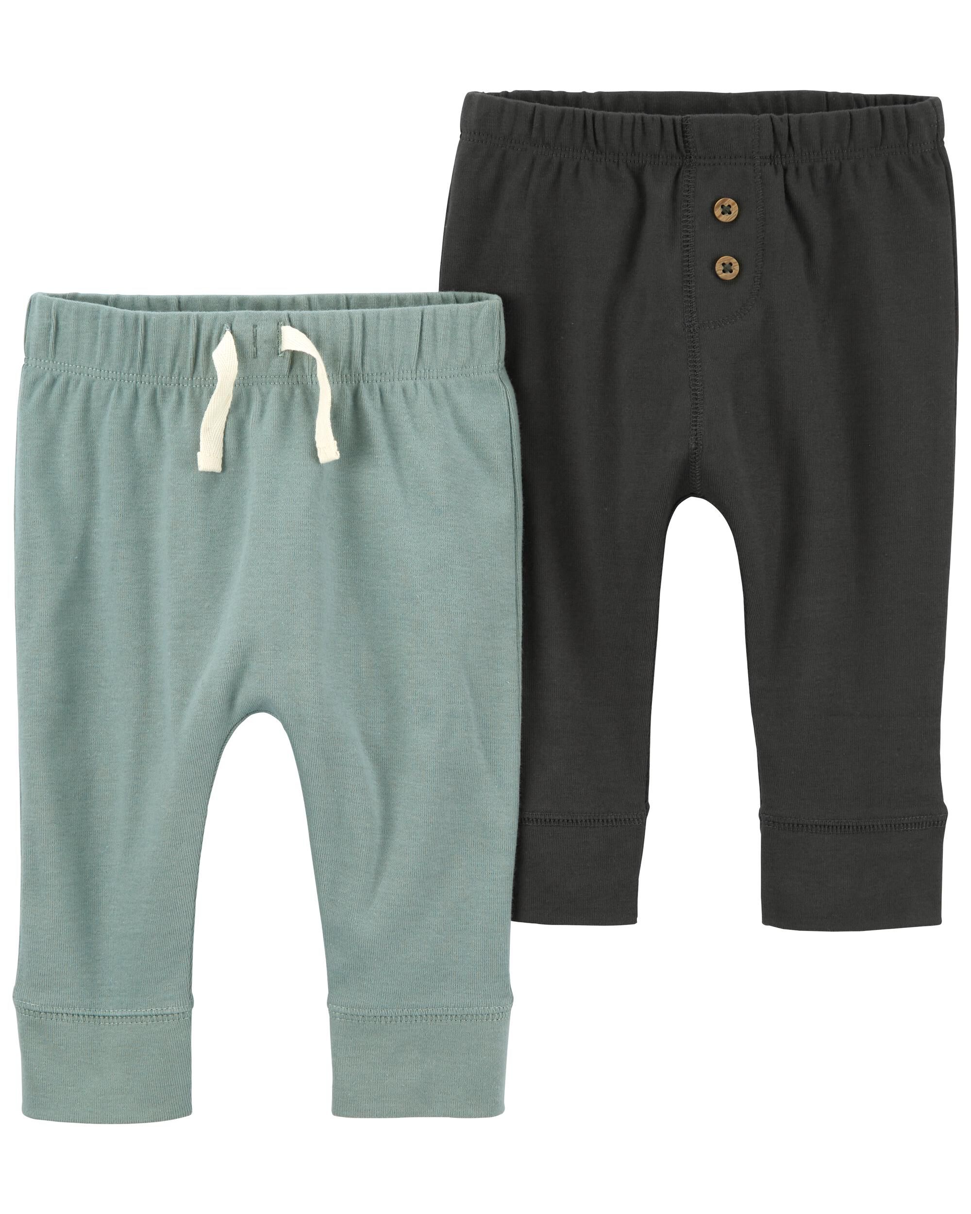 Kid Solid Fleece Drawstring Joggers - Green - OshKosh | Carter's