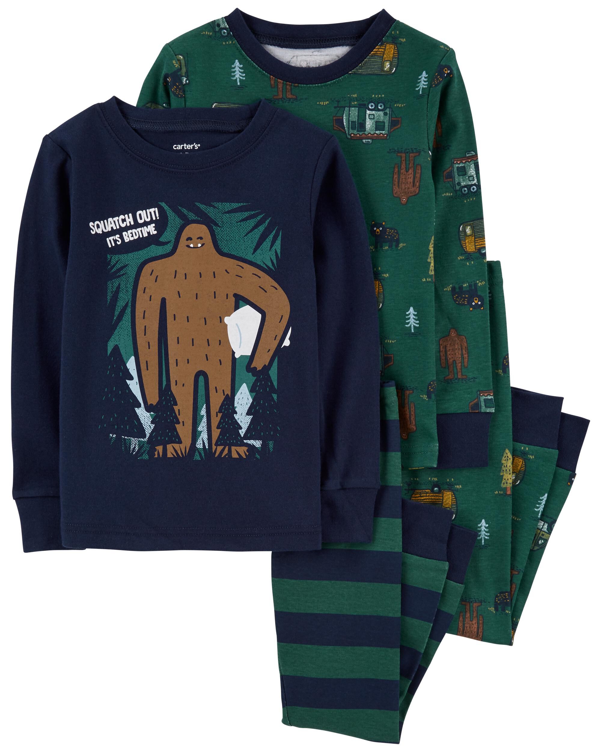 Baby 4 Piece Bigfoot 100 Snug Fit Cotton Pajamas Carter s Carter s